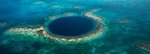 Belize Blue Hole ariel view