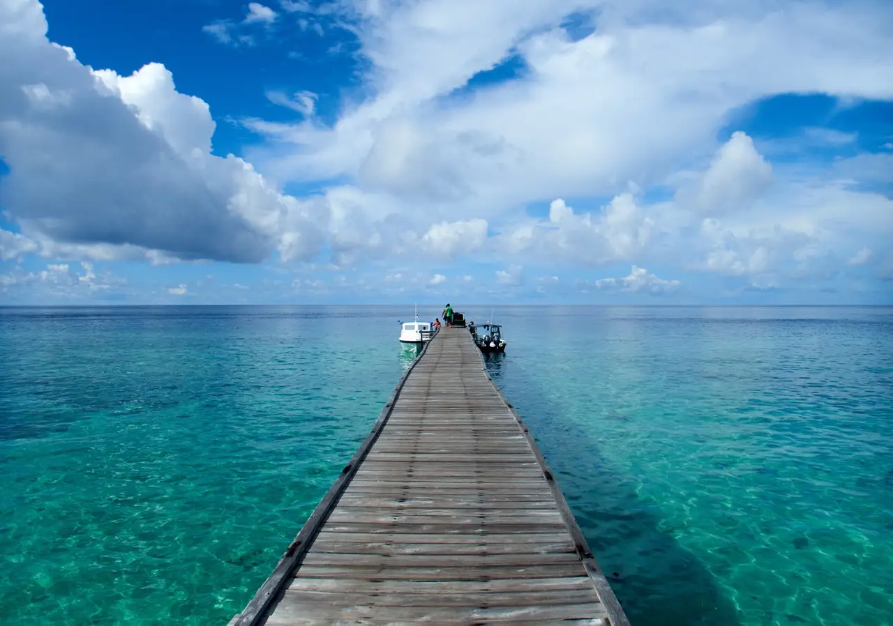 Indonesia diving jetty Drawn archipelago Borneo